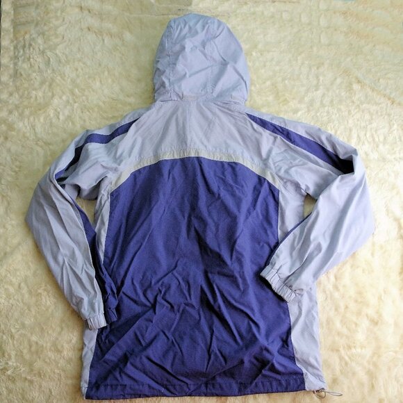 Columbia Blue/Gray Full Zip Windbreaker Size large - Picture 2 of 6